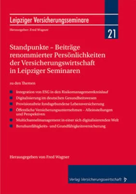 Obrázok produktu pre Standpunkte - Beiträge renommierter Persönlichkeiten der Versicherungswirtschaft in Leipziger Seminaren
