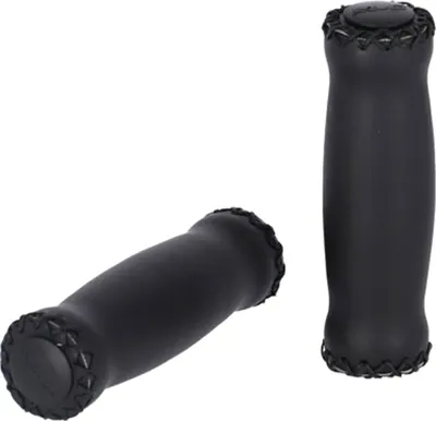Produktbild von XLC GR-G24 Leder-Griffe, 125 mm, Ø 22 mm, schwarz (1 Paar)