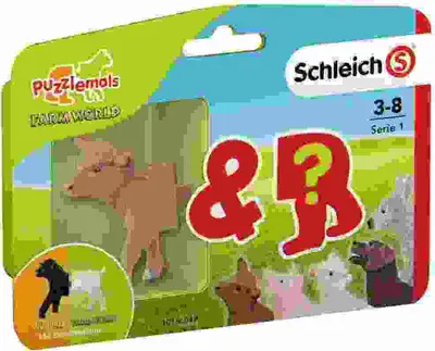 Image de schleich Farm World Collectibles Série 1 2022, ! !! disponible uniquement dans le Masterpack 10204258 et dans le présentoir en vrac, 10204257, ne peut pas être commandé séparément !!!, contient un animal visible à l'avant et un animal, partie arrière comme surprise ! Peut être  avec les Wild Li