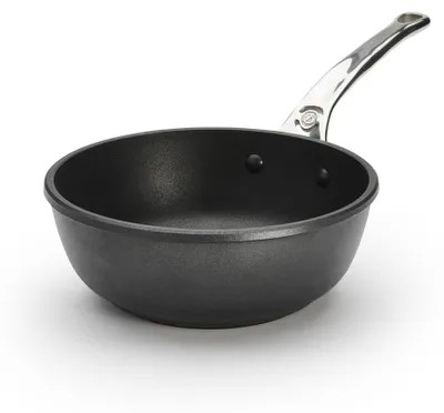 Antihaft-Sautierpfanne 20 cm, oval, Aluminium, silber