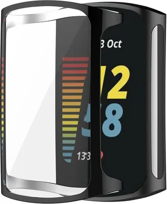 Produktbild von Strap-it® Fitbit Charge 5 TPU-Schutzhülle (Schwarz)