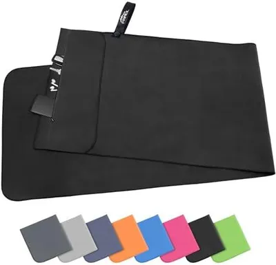 Produktbild von Pameil Fitness Handtuch |120x50cm| Kompakt & Schnelltrocknend mikrofaser Handtuch, Sporthandtuch, Reisehandtuch, Strandhandtuch mit Reißverschluss Tasche
