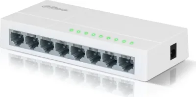 Image de Commutateur Ethernet Dahua - 8 ports - Non géré - 8 x 10/100 Mbps - Internet - Répartiteur réseau - PFS3005-8ET-L