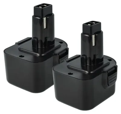 Produktbild von vhbw 2x Akku Ersatz für Dewalt DE9071, DE9074, DE9075, 152250-27, DE9501, 397745-01, DC9071, DC9071, DE9037 für Werkzeug (3000 mAh, NiMH, 12 V)
