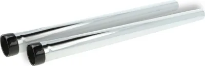 Produktbild von vhbw 2x Universal Staubsaugerohr für Staubsauger - 35 mm Anschluss, 50cm Schwarz Silber