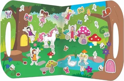 Obrázek produktu pro Fiesta Crafts Stickabouts Fairies - opakovaně použitelná hrací sada samolepek