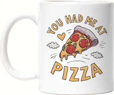 Produktbild von You had me at Pizza Tasse weiß Pizza Pizzabäcker Italien Pizzaliebhaber Pizzeria Pizza baker