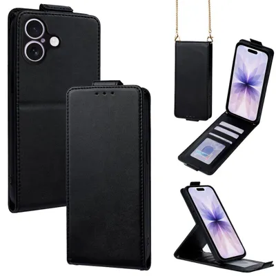 Immagine prodotto di Custodia a libro per Apple iPhone 17 con scomparto per carte, nera