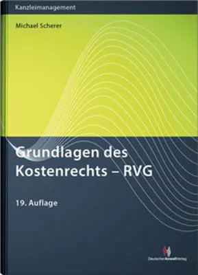 Produktbild von Grundlagen des Kostenrechts - RVG