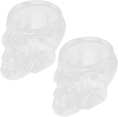 Image de Verre à cocktail en forme de crâne, 74 ml - Polyvalent - Design unique - Parfait pour les fêtes - Verre à cocktail