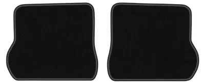 Productafbeelding van Velours achtermatten voor Volkswagen Scirocco II 1981-1992 (coupé) – 2-delig, zwart, op maat – Wielganizator LUX