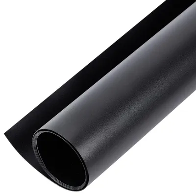 Obrázek produktu pro Fotografický pozadí 100x40 cm - Matný černý PVC vinyl - Papír na pozadí - Látka na pozadí - Stojan na pozadí - Příslušenství pro fotografické studio