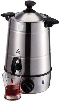 Produktbild von HotButler Glühweinkocher Glühweinkessel mit Zapfhahn, Heißgetränkeautomat mit 2200 W, 6,5 L Wasserspender Einkochautomat, Edelstahlgehäuse