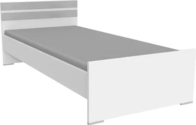 Produktbild von Bett >Joker< (B/H/T: 96x71x204 cm) in Weiß - 96x71x204cm (BxHxT)