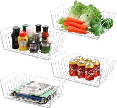 Produktbild von Famanu Aufbewahrungskorb 4 Stück - Metall, Weiß