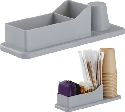 Produktbild von Navaris Kaffee Organizer Set - 24,4 x 8,7 x 6,8cm - Coffee Station Aufbewahrungsbox Kaffeestation - Kaffeebar Organizer für Zubehör wie Becher Zucker