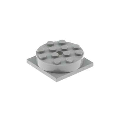 Produktbild von 1x Lego Drehteller 4x4x1 Platte neu-hell grau Rund Stein 3404 3403c01