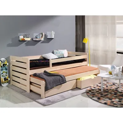 Obrázek produktu pro Rozkládací dětská postel 80x180 GERA - borovice