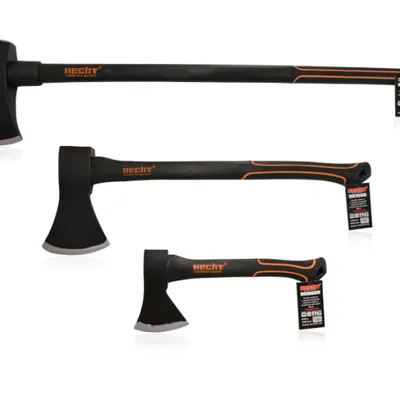 Produktbild von HECHT Axt 2er Set | 30cm Beil | 55cm Universalaxt | 85cm Spaltaxt | Set 1 | Fiberglaskern