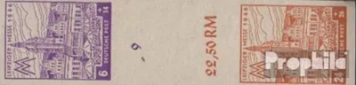 Produktbild von Briefmarken Sowjetische Zone (All.Bes.) 1946 Mi SZd7B Y postfrisch Leipziger Messe