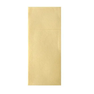 Produktbild von Bestecktaschen, Airlaid 40 cm x 33 cm creme mit Besteckfalz