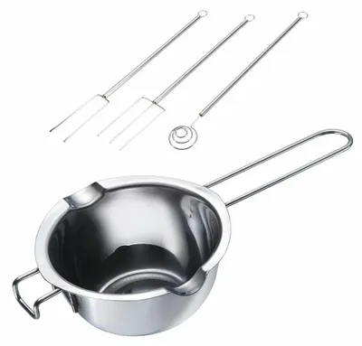 Immagine prodotto di Westmark Wasserbad-Schmelzschale + Schokoladentauchgabel-Set, 314922E7
