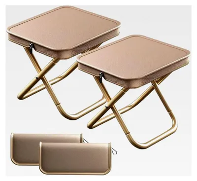 Produktbild von 2 Stück Tragbare Klapphocker für Camping, Angeln, Grillen und Picknick