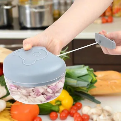 Immagine prodotto di Ibenzoa® Scopri la praticità dell'affettatrice manuale per verdure e cipolle, ideale per