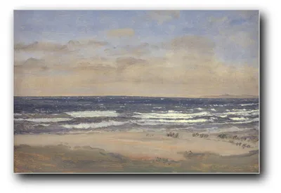 Produktbild von Kunstdruck „Strandbild, Rågeleje“ von P. C. Skovgaard – 40 x 60 cm – ungerahmt