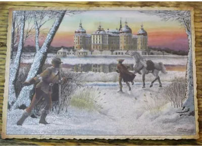 Zdjęcie produktu dla Pocztówka z Moritzburga: Kopciuszek z Glimmer, w stylu nostalgicznym