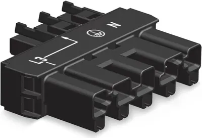 Obrázok produktu pre Wago 770-903, Čierna, Polyamid, IP20, 25 A, -35 - 85 °C, 53,4 mm