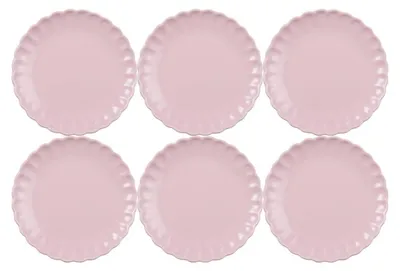 Produktbild von 6er SET Kuchenteller, Dessertteller MYNTE English Rose rosa D. 19,5cm Ib Laursen