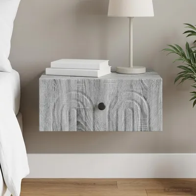 Obrázok produktu pre Maison Exclusive – Nástenná nočná skrinka, farba Sonoma, rozmer 49 x 34,5 x 20 cm