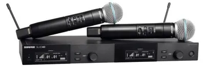 Obrázok produktu pre Shure SLXD24D/B58, Ručný mikrofón, Dynamický mikrofón, 50 - 16000 Hz, Stacionárny prijímač, Kov, Odnímateľné