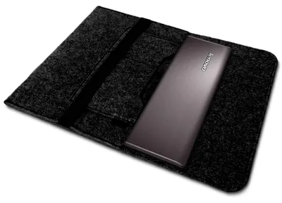 Produktbild von Lenovo ThinkPad X1 Yoga - Carbon Sleeve Tasche Hülle dunkelgrau Filz Case Cover