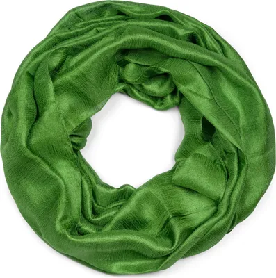 Produktbild von styleBREAKER Damen Loop Schal weich fließend | Seidig glänzendes Halstuch Einfarbig für Sommer & Frühling | Schlauchschal Leicht & Elegant