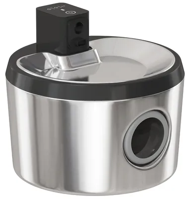 Produktbild von Katzenbrunnen 4L Kabellos Edelstahl Trinkbrunnen mit Bewegungsmelder 6 Filtern zweifaches Filtersystem LED Silber