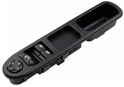 Image de Commutateur électrique de vitres - Commutateur pourélectrique des vitres - Compatible avec laélectrique des vitres de la Peugeot 207, noir, 1 pièce