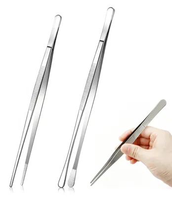 Küchenzange 2er-Set, 30,5/30 cm, Edelstahl, silber