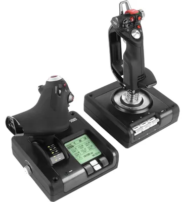 Obrázok produktu pre Logitech G G Saitek X52 Pro Flight Control System, Letecký simulátor, PC, Analógový/digitálny, Kábel, USB, Čierna