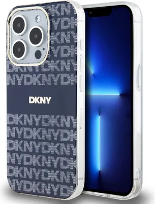 Zdjęcie produktu dla Etui Dkny Iml Mono & Stripe Magsafe Na Iphone 15 Pro - Niebieskie
