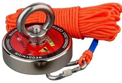 Immagine prodotto di Magnete, capacità di sollevamento di 140 kg, cavo di 10 metri, magnete con cavo