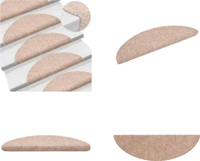 Obrázok produktu pre vidaXL 15 ks samolepiacich rohoží na schody 56x17x3cm hnedá - rohože na schody - koberce na schody - dekorácie na schody