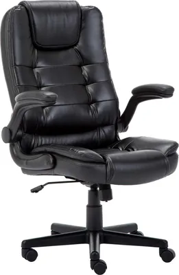 Produktbild von IWMH Bürostuhl, Ergonomischer Chefsessel, Drehstuhl mit klappbaren Armlehnen