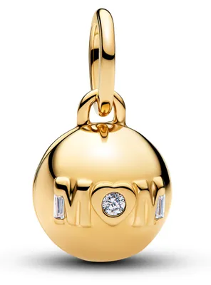 Produktbild von PANDORA Mum Charm-Anhänger Moments, vergoldet, aufklappbar