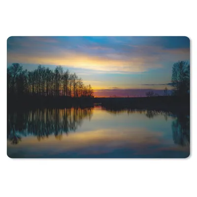 Produktbild von MuchoWow® Mauspad Mousepad Wasser - See - Bäume - Sonnenuntergang - Natur 27x18 cm - Mousepads - Maus Mat - Pad - Mausunterlage - Büroartikel - Desk Matten