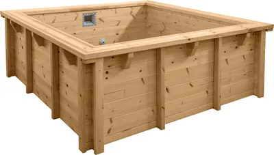 Produktbild von Interline Holzpool Bali Rechteck 210x210cm, 50700234