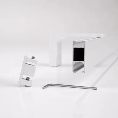 Image de Rail de rideau intérieur sur mesure 1 voie blanc - Série Loft - 320cm