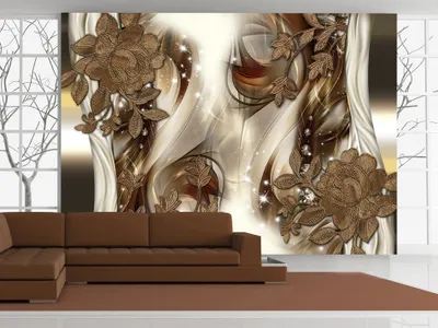 Produktbild von Vlies Fototapete 400x280 cm Tapeten Wandtapete XXL Blumen Abstrakt a-A-0238-a-b