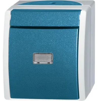 Produktbild von BUSCH JAEGER 1484-0-0371 - Tasten - Blau - Grau - IP44 - CE - 74 mm - 55 mm